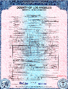 Certificado de defunción