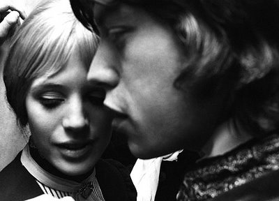 Mick Jagger y Marianne Faithfull